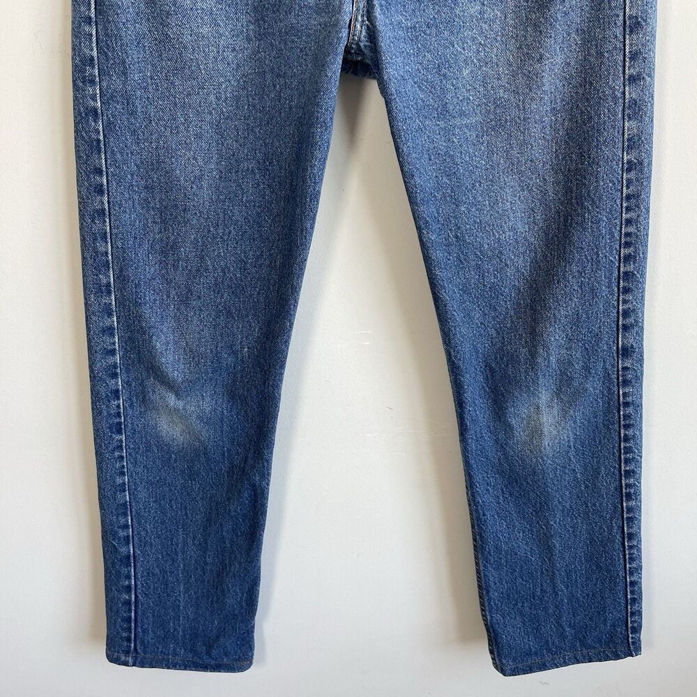 Vintage Orange Tab 80s Levis 505 Jeans Men's 30 x 30 Straight Leg Blue USA - Picture 4 of 15